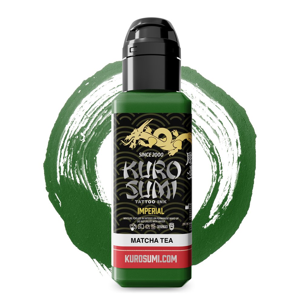 kuro-sumi-imperial-matcha-tea-v2-tattoo-ink-eureach-color-reachtattooink-44ml-1,5oz-spicycollective.-swedish-tattoo-supply-spicytattoosupplies.se