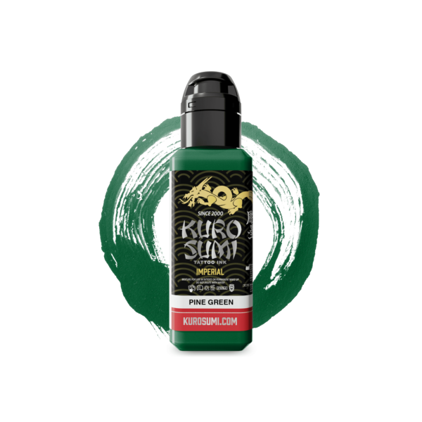 kuro-sumi-imperial-pine-green-tattoo-ink-eureach-color-reachtattooink-44ml-1,5oz-spicycollective.-swedish-tattoo-supply-spicytattoosupplies.se