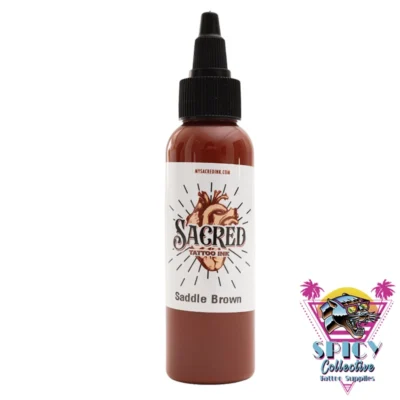 sacred-ink-saddle-brown-2oz-full-set-color-palette-artistic-color-real-pigment-texas-hand-made-by-adam-everett-swedish-tattoo-supply-spicycollective-logo-spicytattoosupplies.se