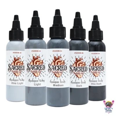 sacred-ink-opaque-grey-set-2oz-full-set-color-palette-artistic-color-real-pigment-texas-hand-made-by-adam-everett-swedish-tattoo-supply-spicycollective-logo-spicytattoosupplies.se