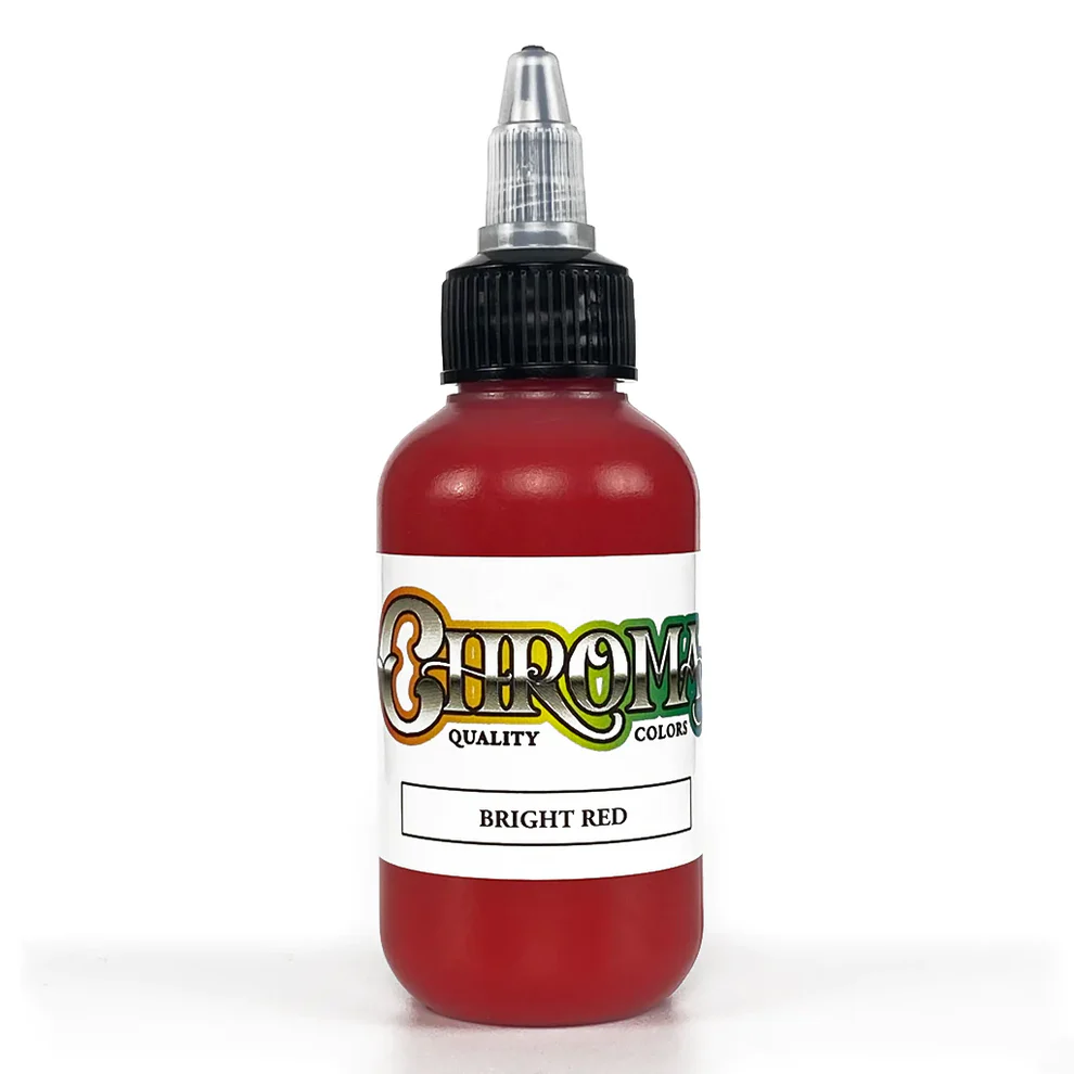chroma-artist-series-bright-red-2oz-1oz-logo-powder-pigment-swedish-tattoo-supply-spicytattoosupplies.se