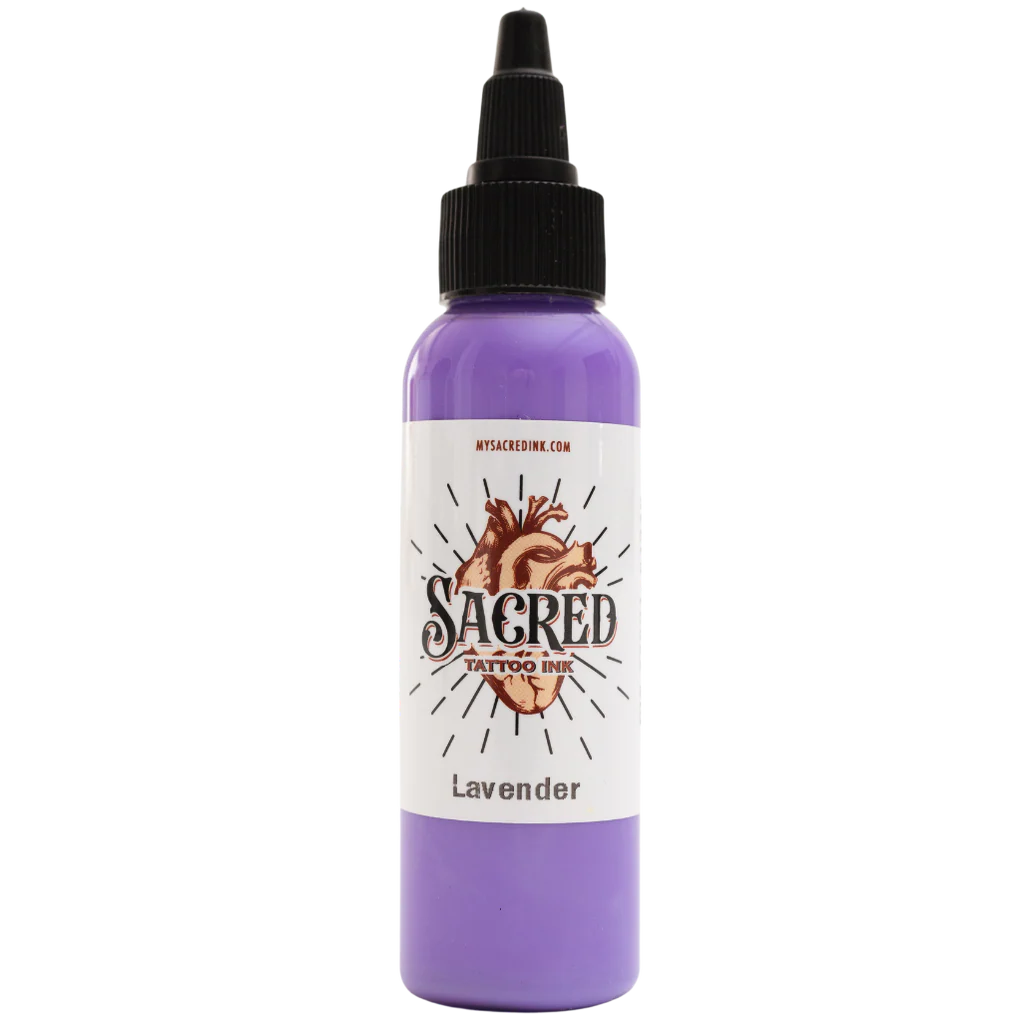 sacred-ink-lavender-1oz-full-set-color-palette-artistic-color-real-pigment-texas-hand-made-by-adam-everett-swedish-tattoo-supply-spicycollective-logo-spicytattoosupplies.se