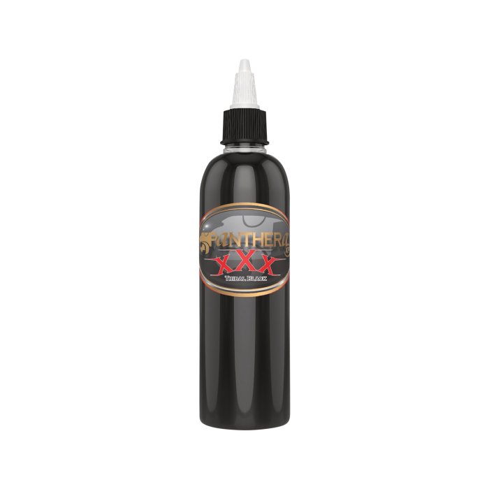 Panthera-tribal-xxx-reach-tattoo-ink-deepest-black-150ml-swedish-tattoo-supply-spicycollective.se-spicytattoosupplies.se