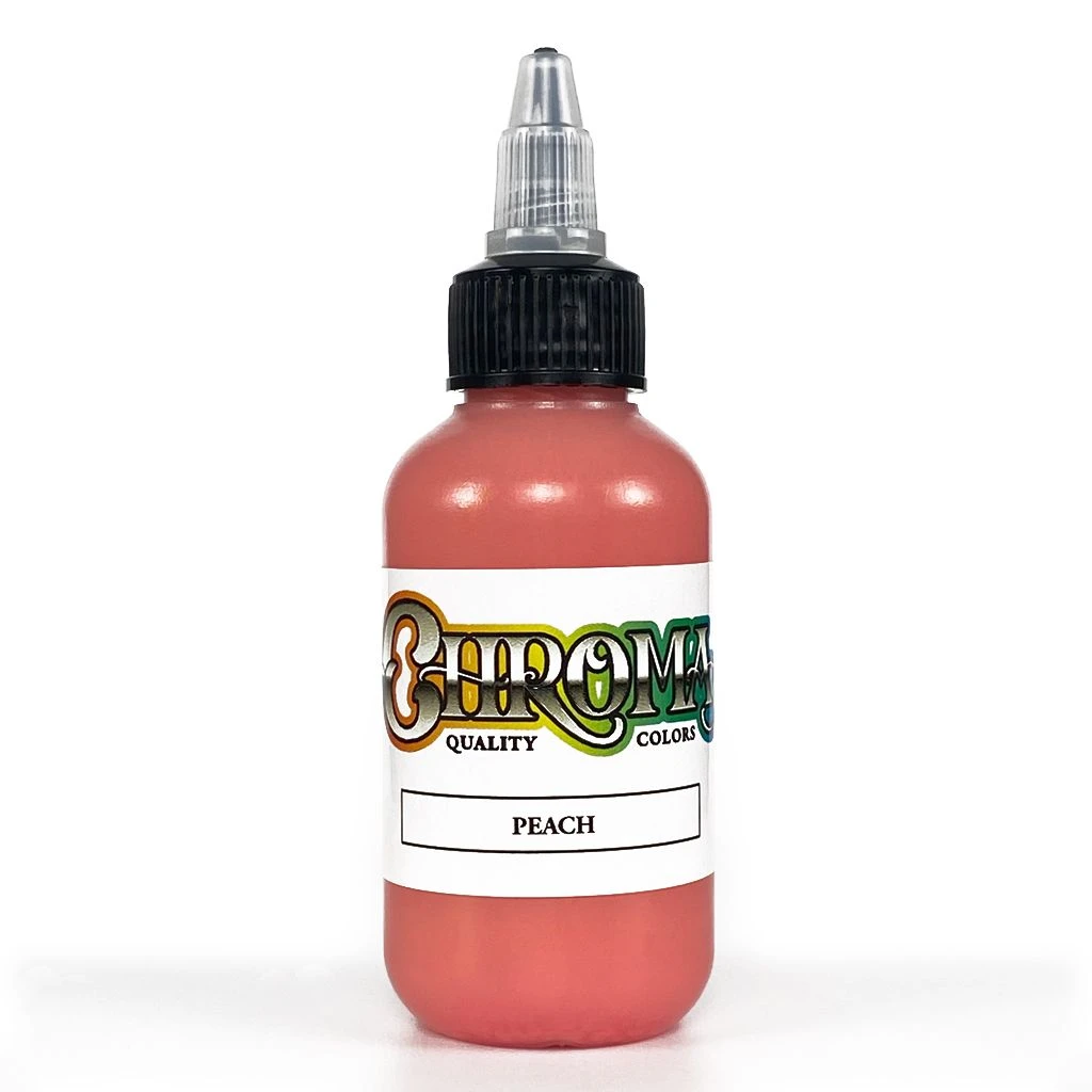 chroma-artist-series-peach-2oz-1oz-logo-powder-pigment-swedish-tattoo-supply-spicytattoosupplies.se