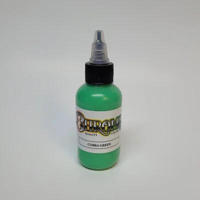 chroma-artist-series-cobra-green-2oz-1oz-logo-powder-pigment-swedish-tattoo-supply-spicytattoosupplies.se