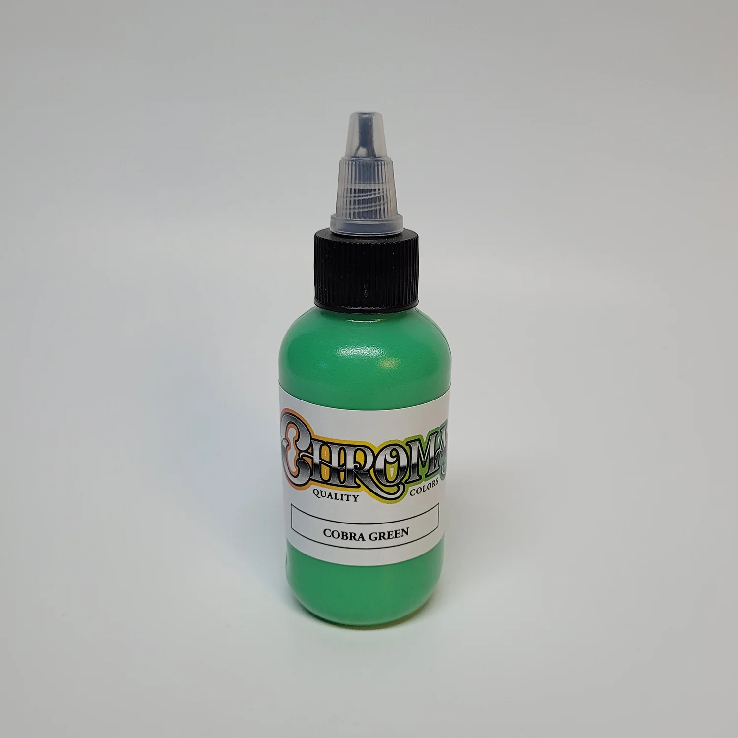 chroma-artist-series-cobra-green-2oz-1oz-logo-powder-pigment-swedish-tattoo-supply-spicytattoosupplies.se