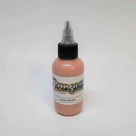 chroma-artist-series-flesh-brown-1oz-2oz-logo-powder-pigment-swedish-tattoo-supply-spicytattoosupplies.se