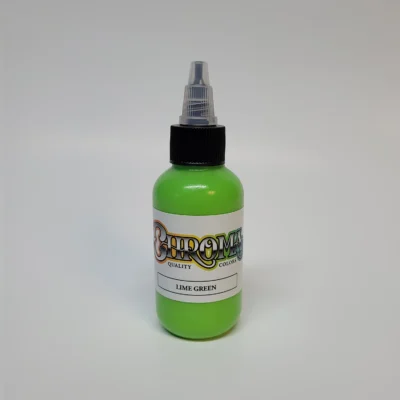 chroma-artist-series-lime-green-2oz-1oz-logo-powder-pigment-swedish-tattoo-supply-spicytattoosupplies.se