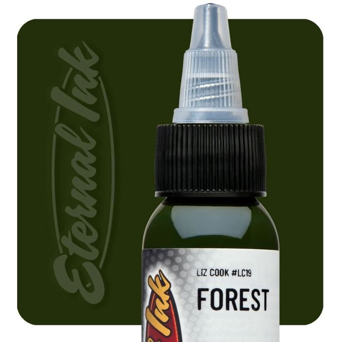 eternal-ink-forest-green-palette-artistic-1oz-30ml-color-real-pigment-swedish-tattoo-supply-spicycollective-logo-spicytattoosupplies.se