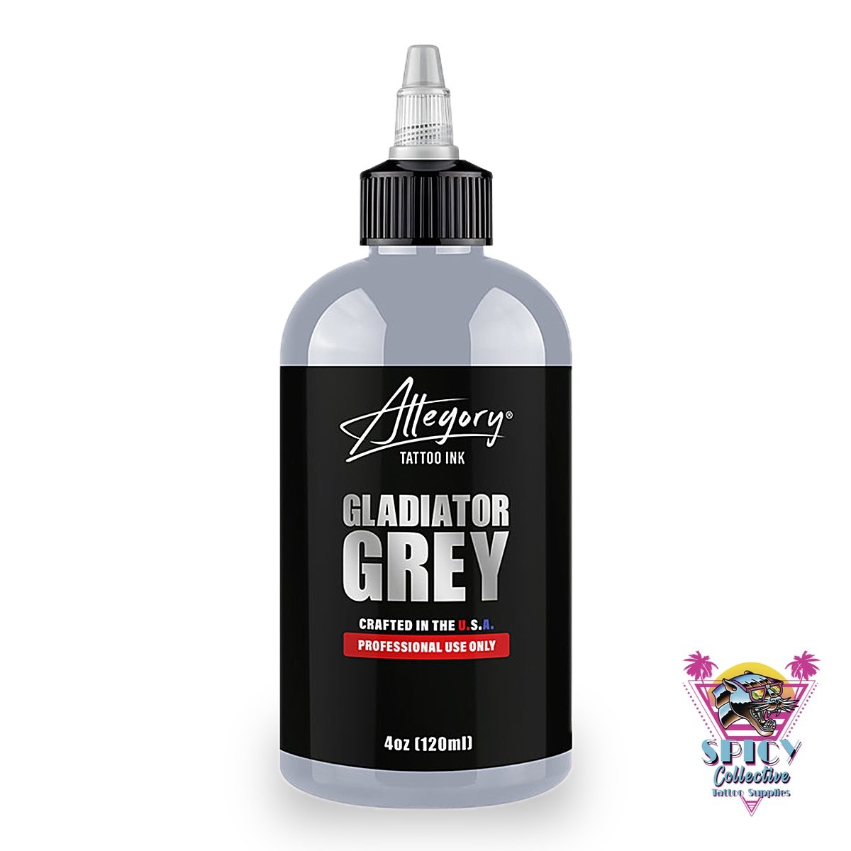 Allegory Gladiator Grey Drawing Ink, grå färg i flaska 4 oz (120 ml)