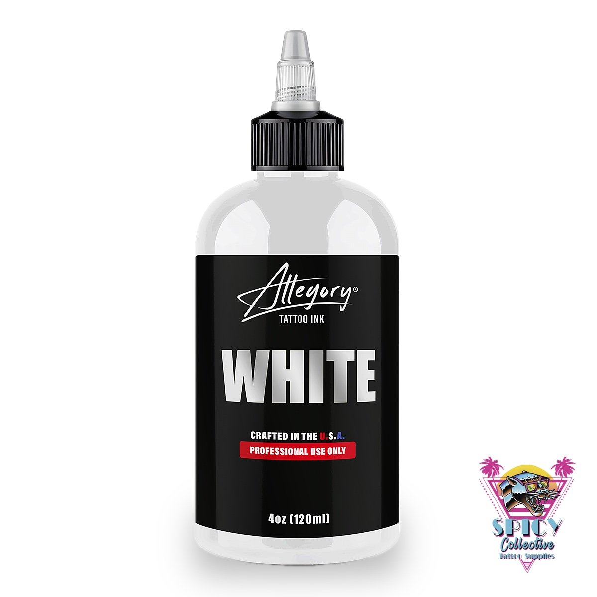 Allegory White Drawing Ink, vit färg i flaska 4 oz (120 ml)