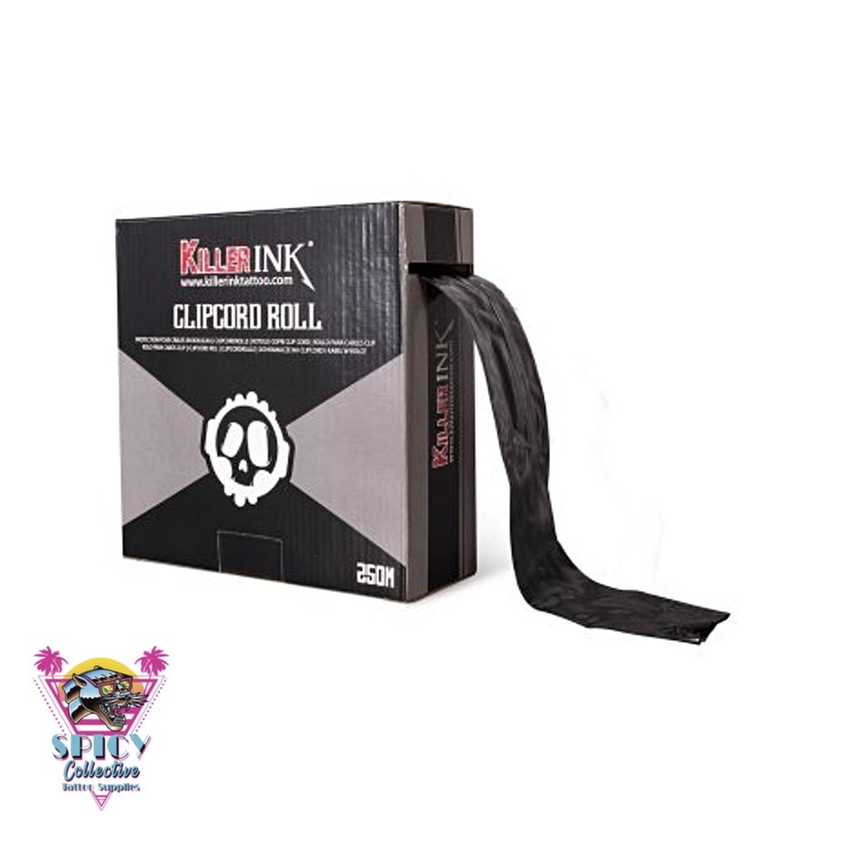 Clip_Cord Roll Black Killer Ink – product photo | Spicy Collective Tattoo Supplies Sweden