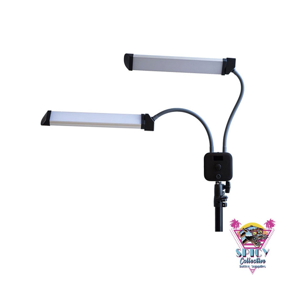 Double Light with Tripod – product photo | Spicy Collective Tattoo Supplies Sweden