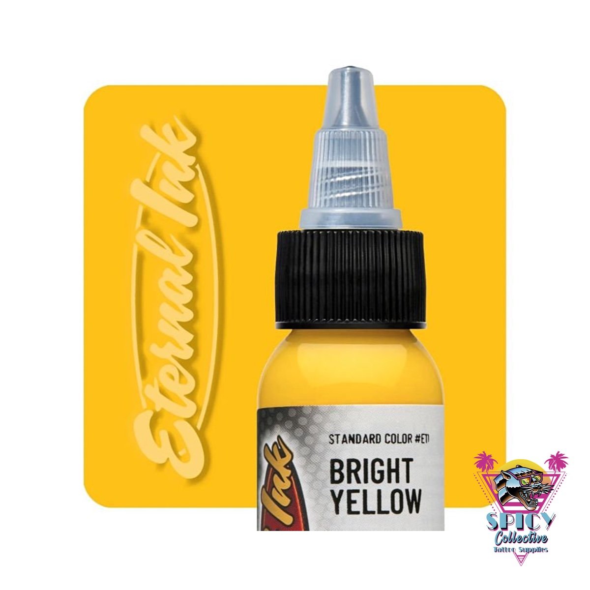 Eternal Ink Bright Yellow – artist paint, not for tattooing