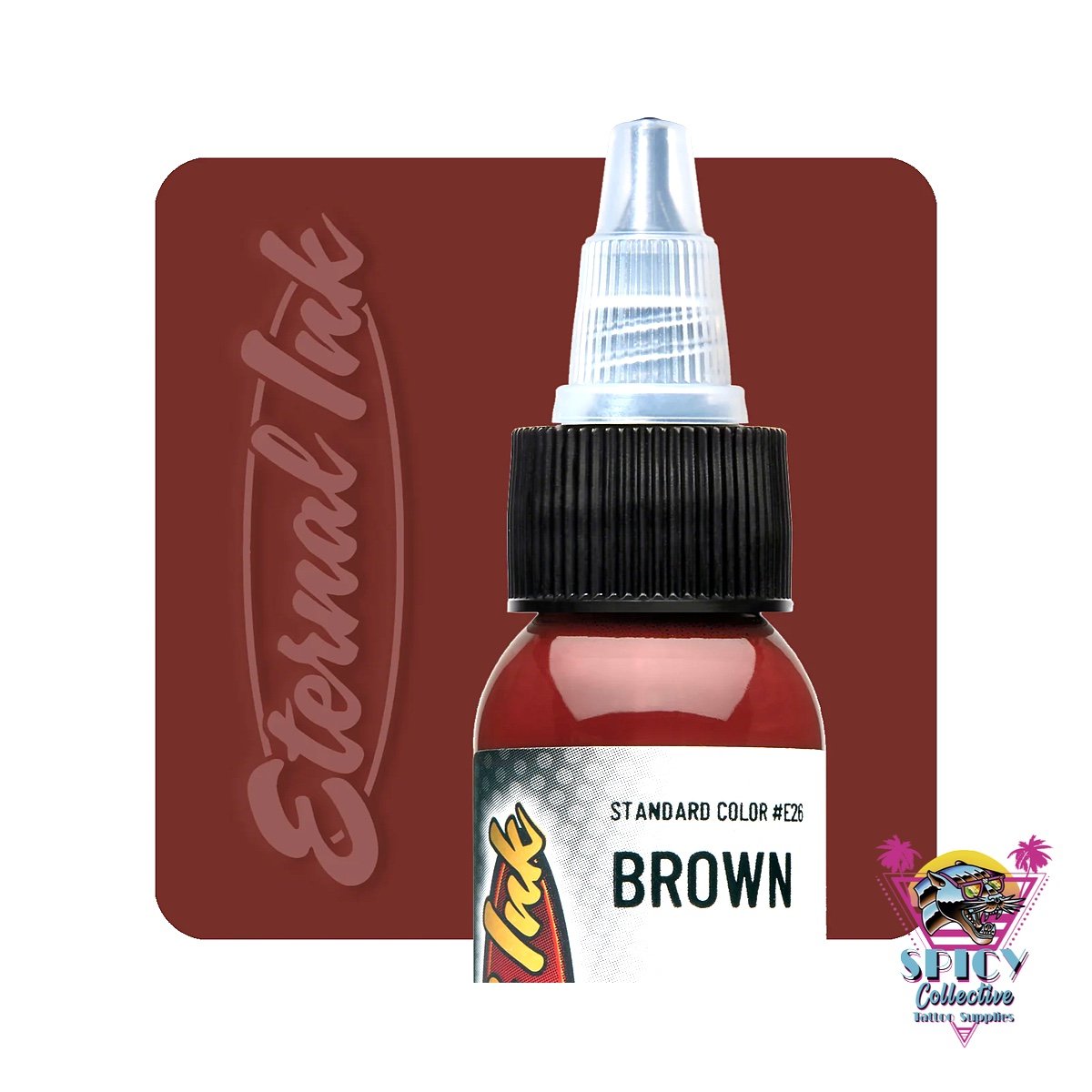 Eternal Ink Brown – artist paint, not for tattooing