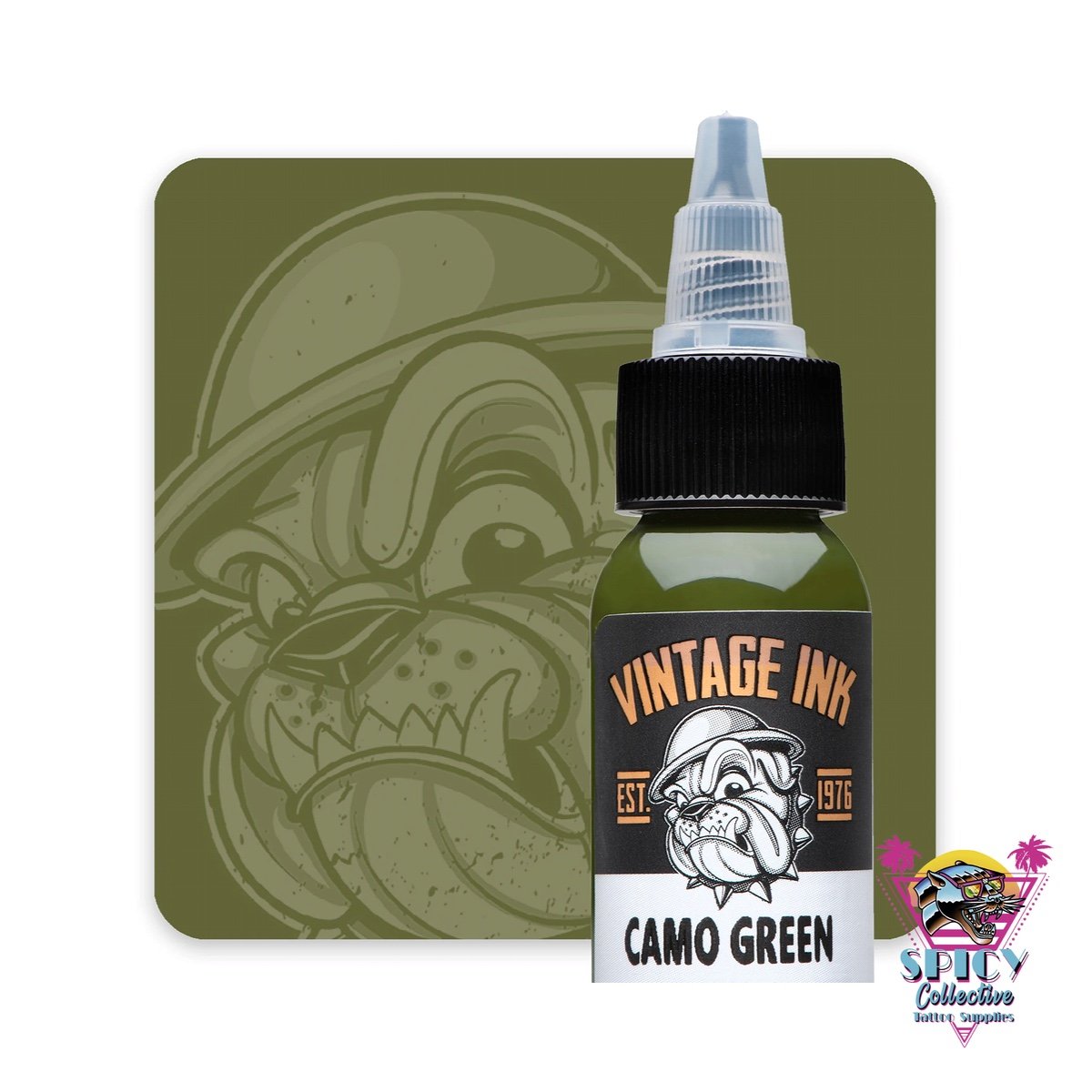 Eternal Ink Camo Green – artist paint, not for tattooing