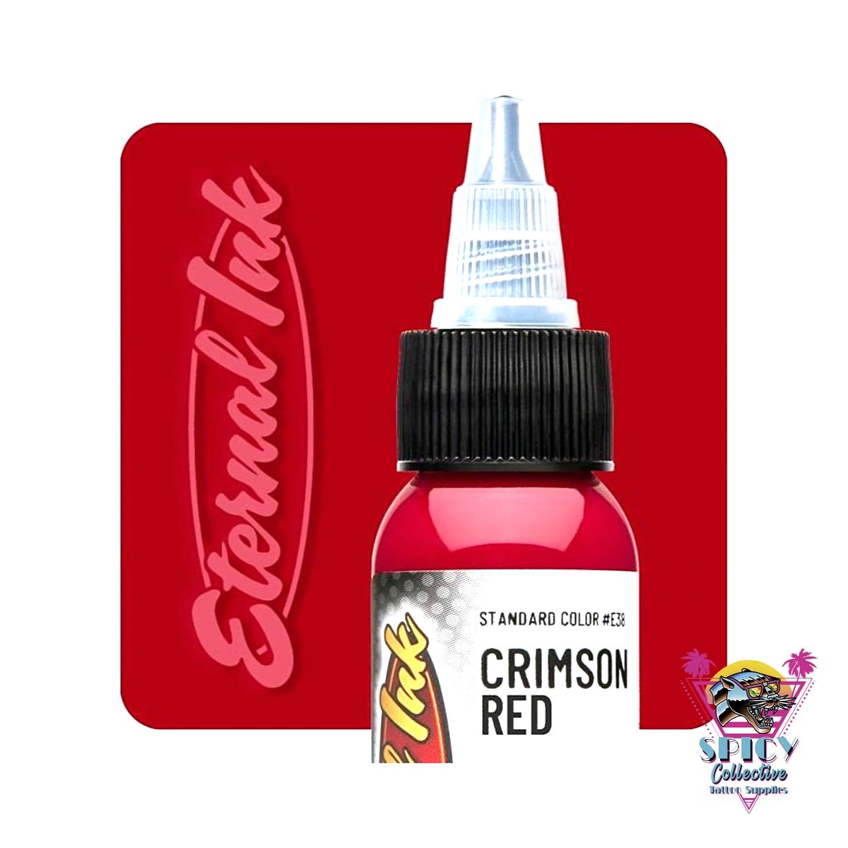 Eternal Ink Crimson Red – artist paint, not for tattooing