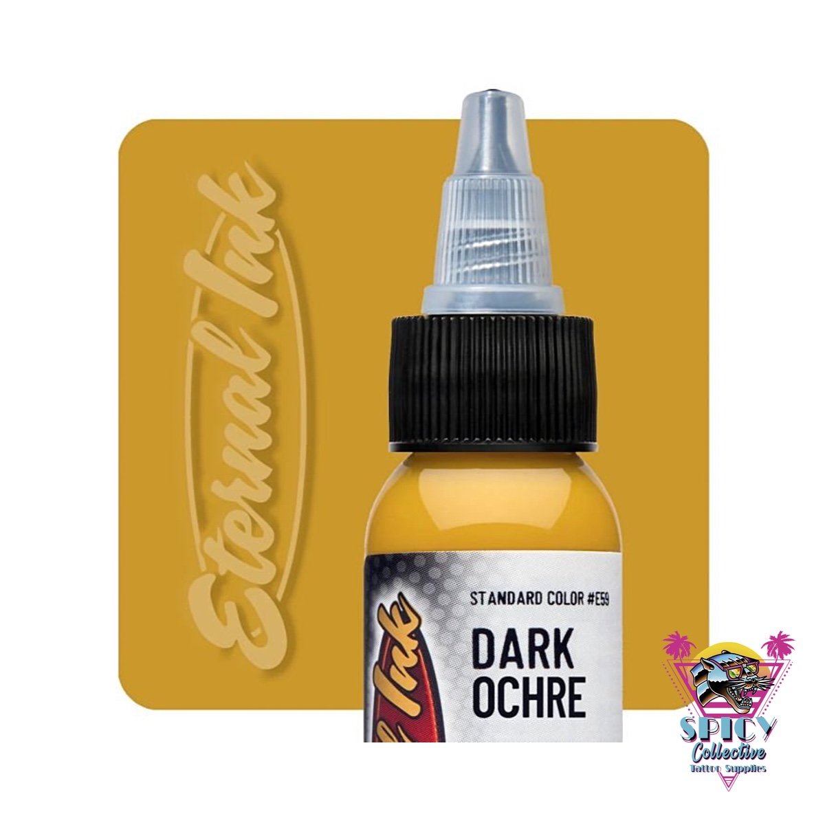 Eternal Ink Dark Ochre – artist paint, not for tattooing