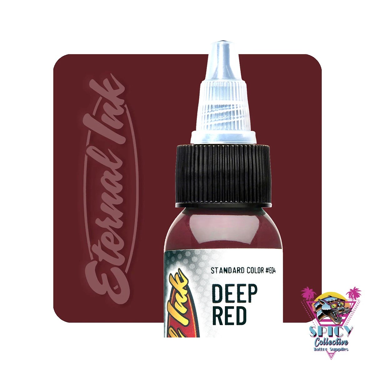 Eternal Ink Deep Red – artist paint, not for tattooing