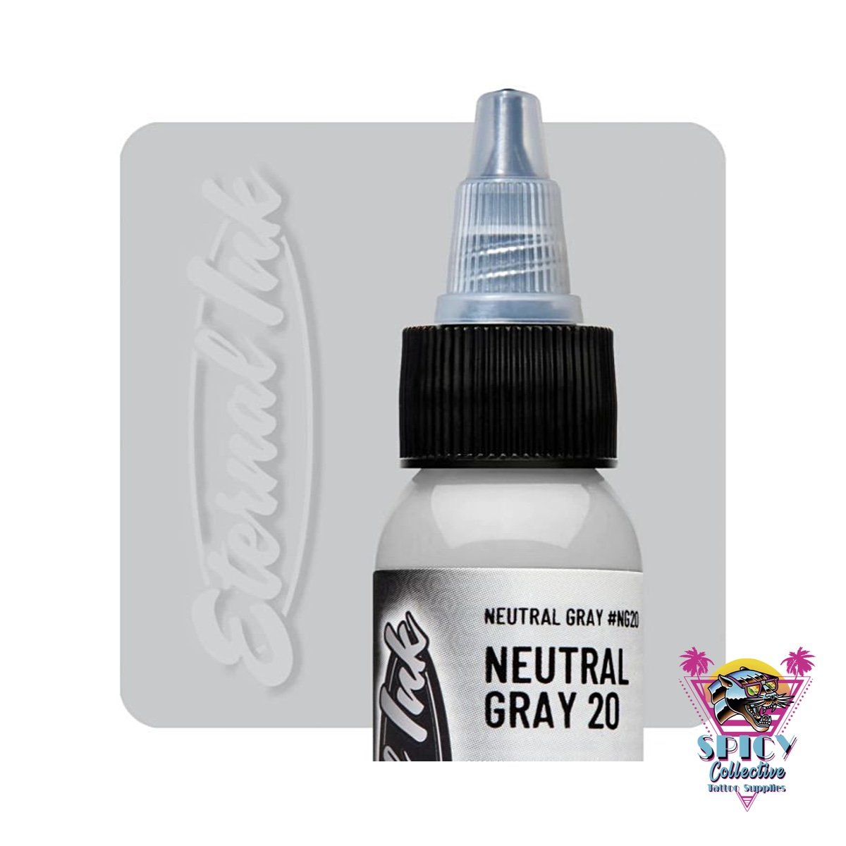 Eternal Ink Neutral Grey 20 – artist paint, not for tattooing