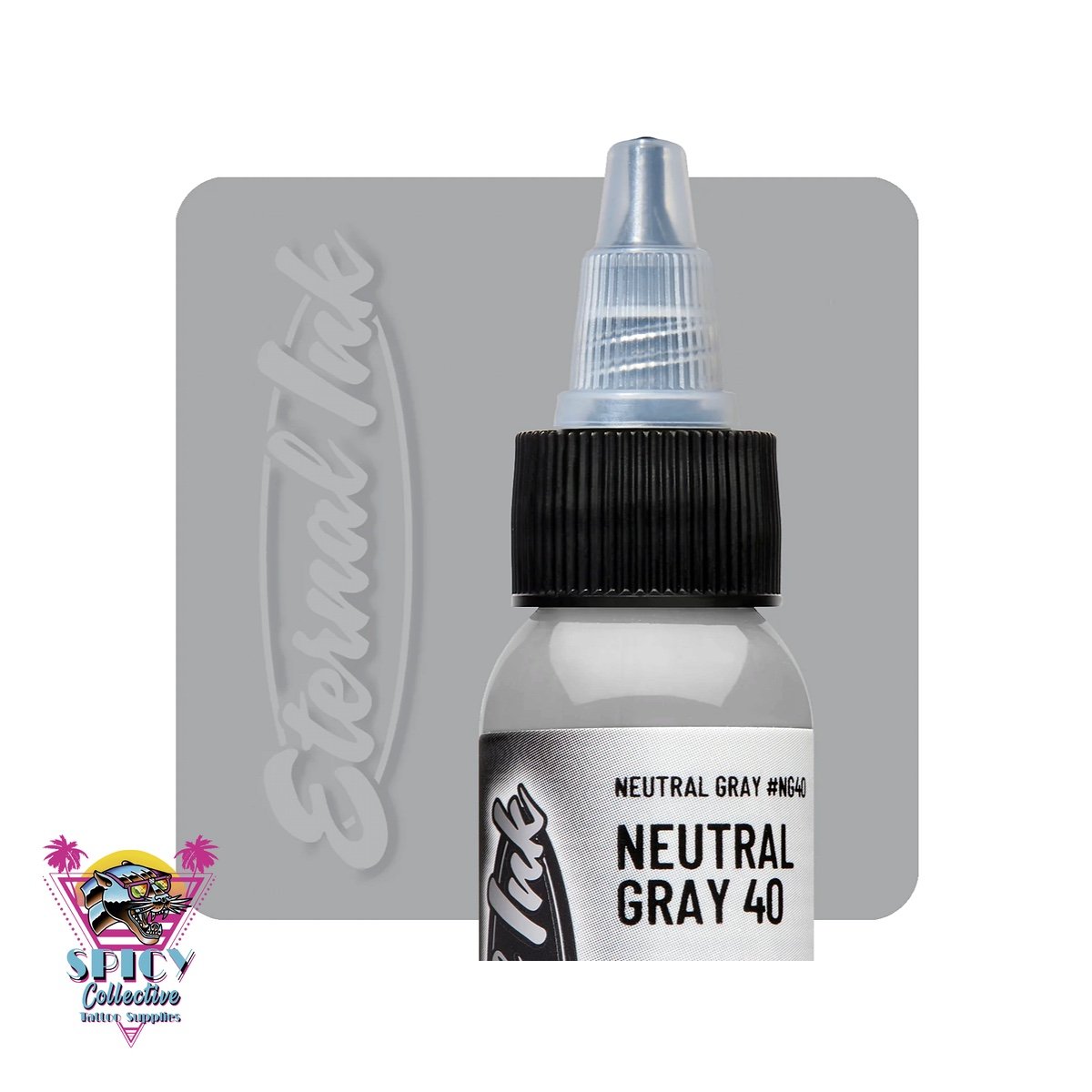 Eternal Ink Neutral Grey 40 – artist paint, not for tattooing