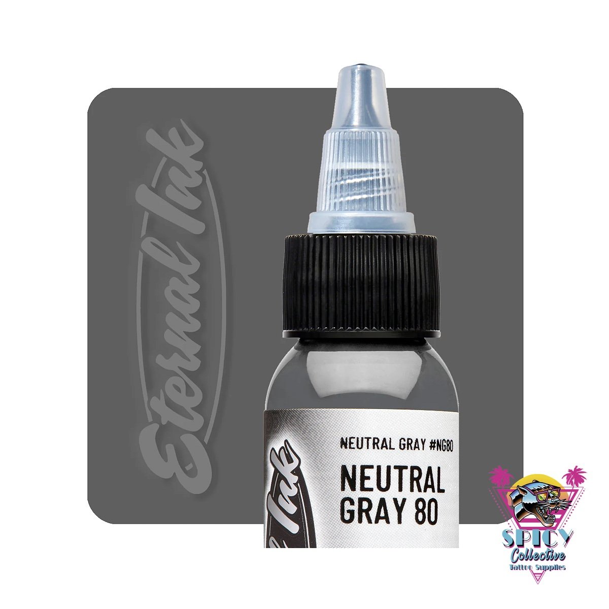 Eternal Ink Neutral Grey 80 – artist paint, not for tattooing