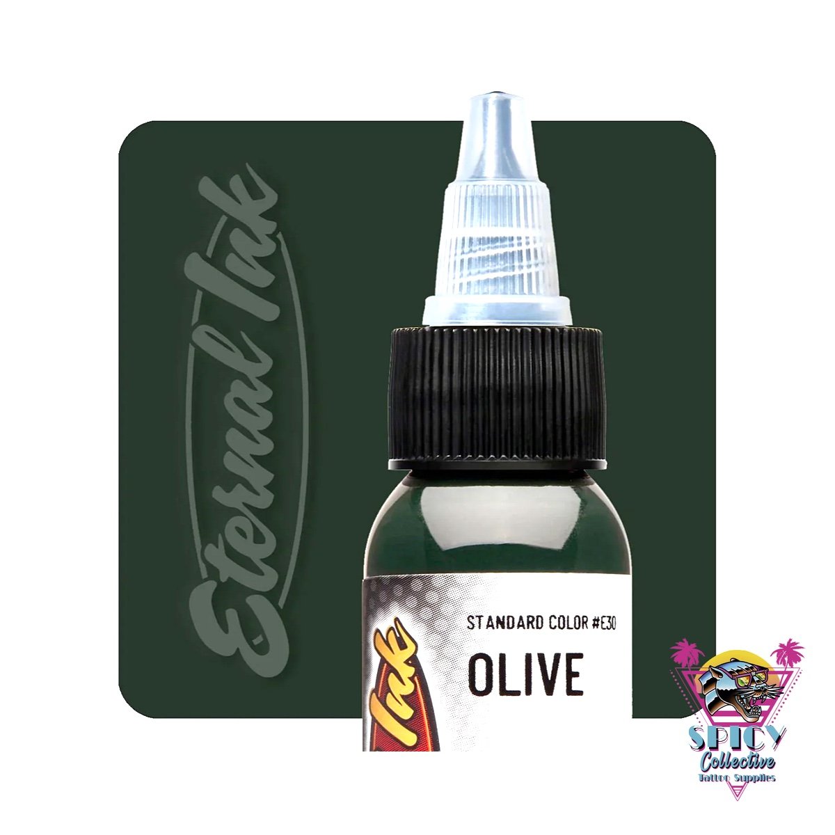 Eternal Ink Olive – artist paint, not for tattooing