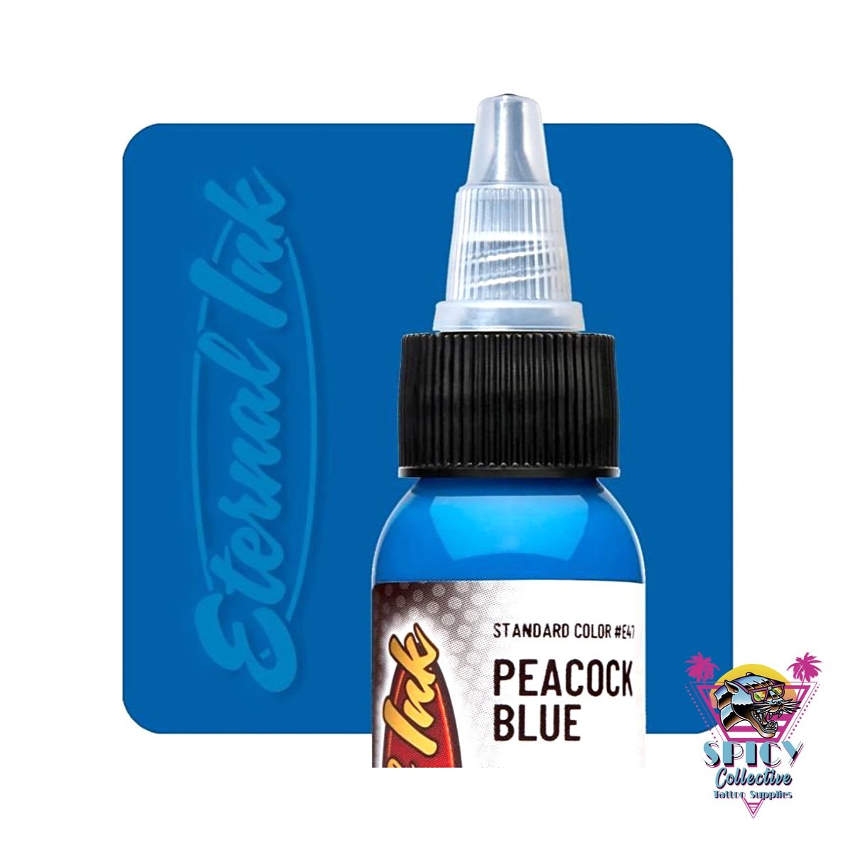 Eternal Ink Peacock Blue – artist paint, not for tattooing