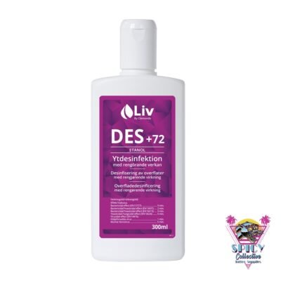 Liv DES+72 ytdesinfektion 300 ml från Clemondo – etanol med rengörande verkan