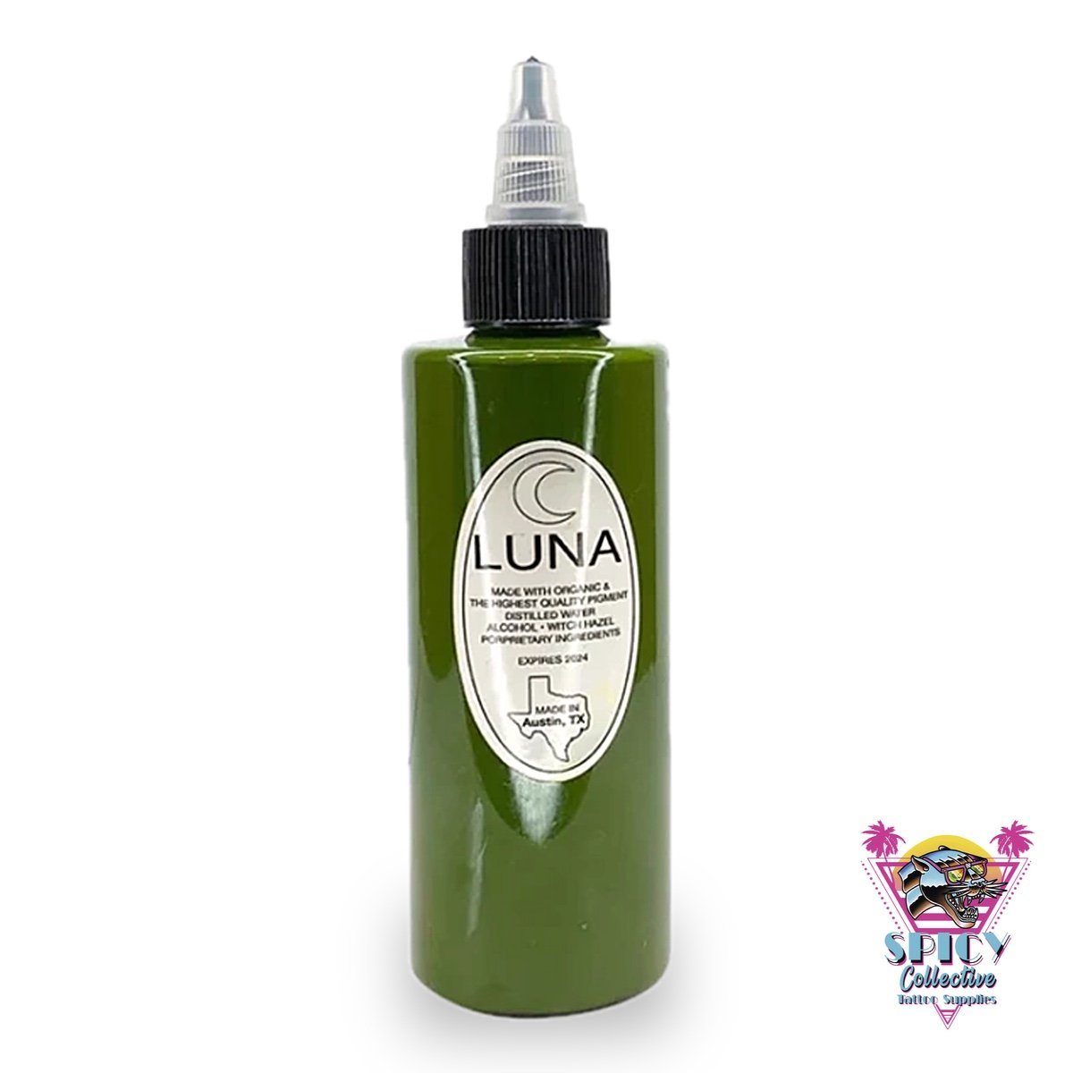 Luna Pigment Olive – artist paint, not for tattooing