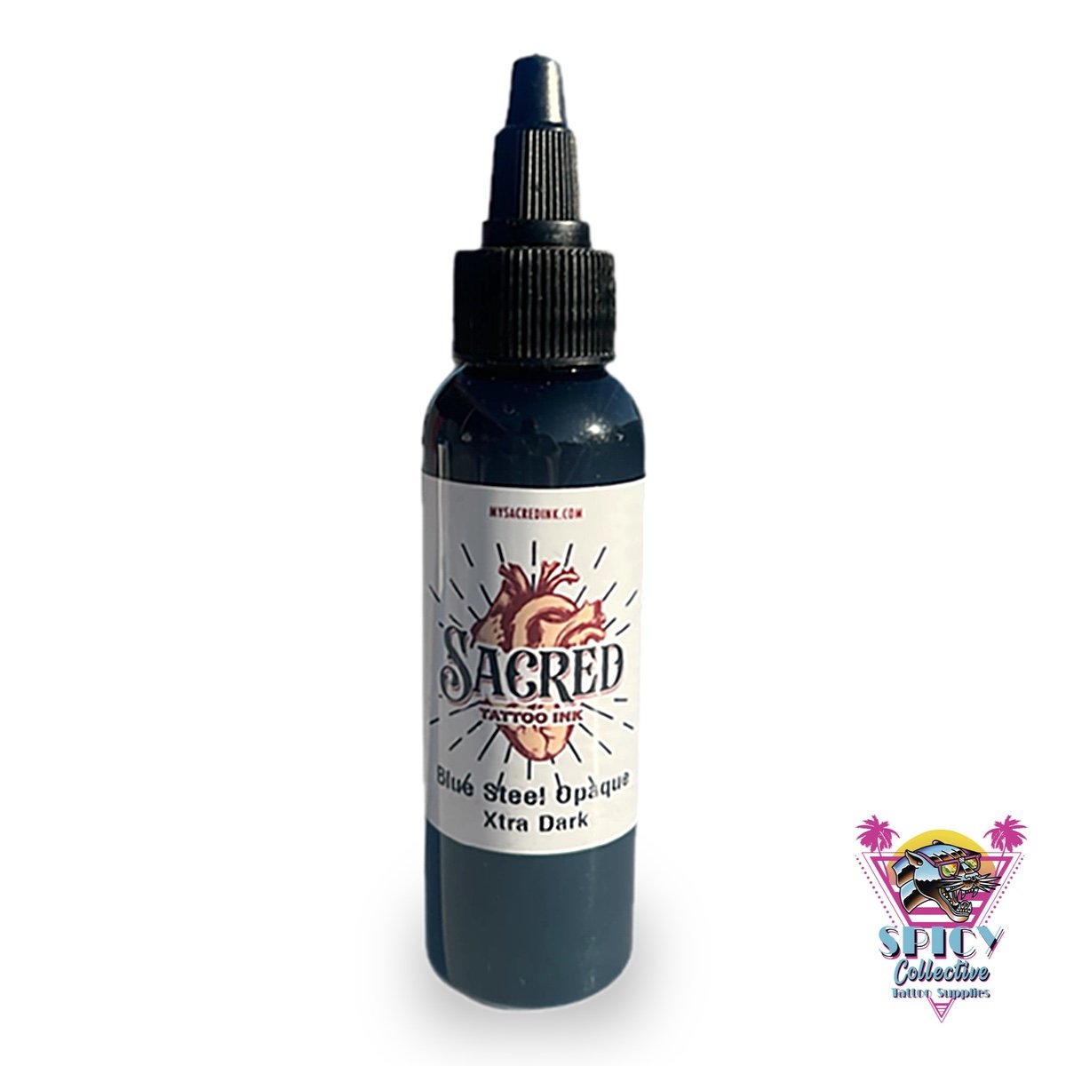 Sacred Ink Blue Steel Opaque XDark – artist paint, not for tattooing