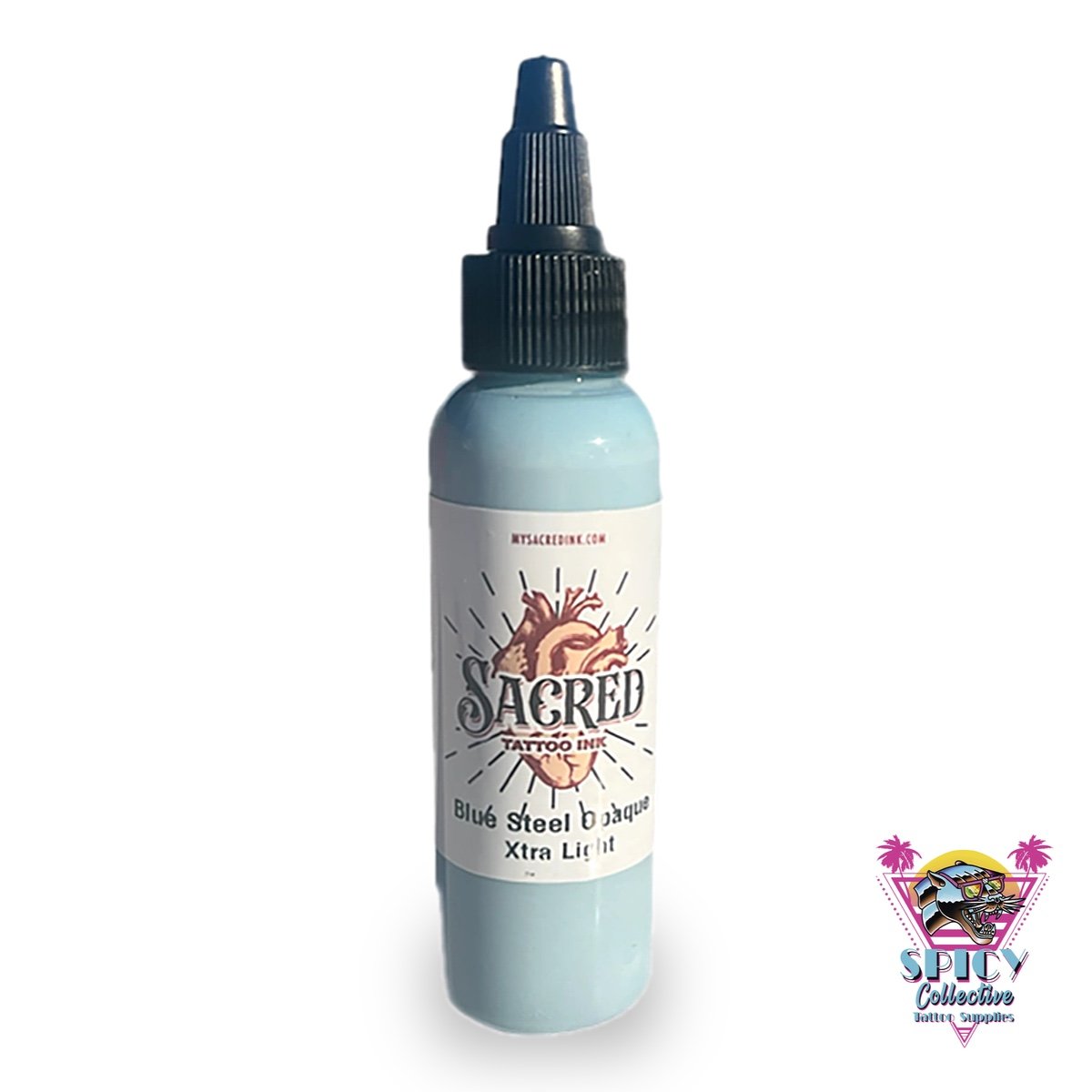 Sacred Ink Blue Steel Opaque XLight – artist paint, not for tattooing