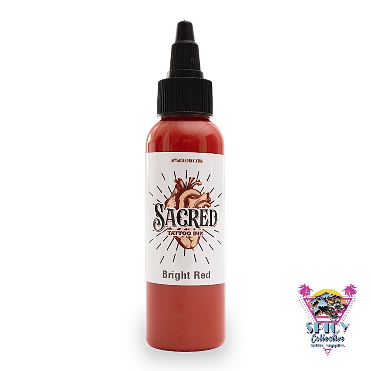 Sacred Ink Bright Red – artist paint, not for tattooing