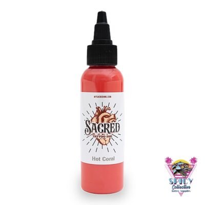 Sacred Ink Hot Coral – artist paint, not for tattooing