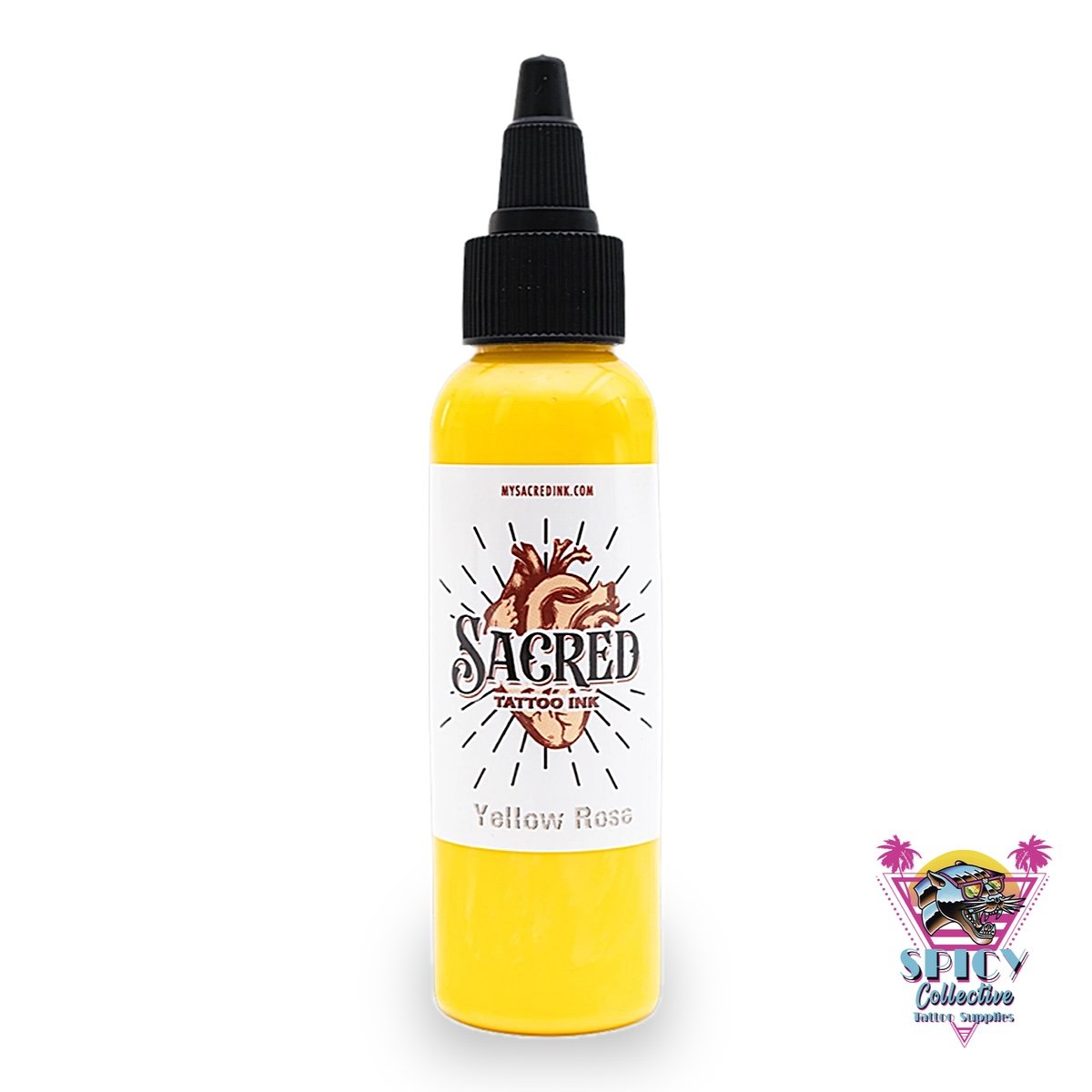 Sacred Ink Yellow Rose – artist paint, not for tattooing