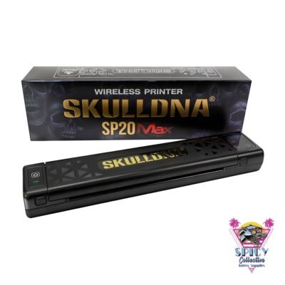 SKULLDNA SP20 MAX trådlös stencilskrivare svart med förpackning