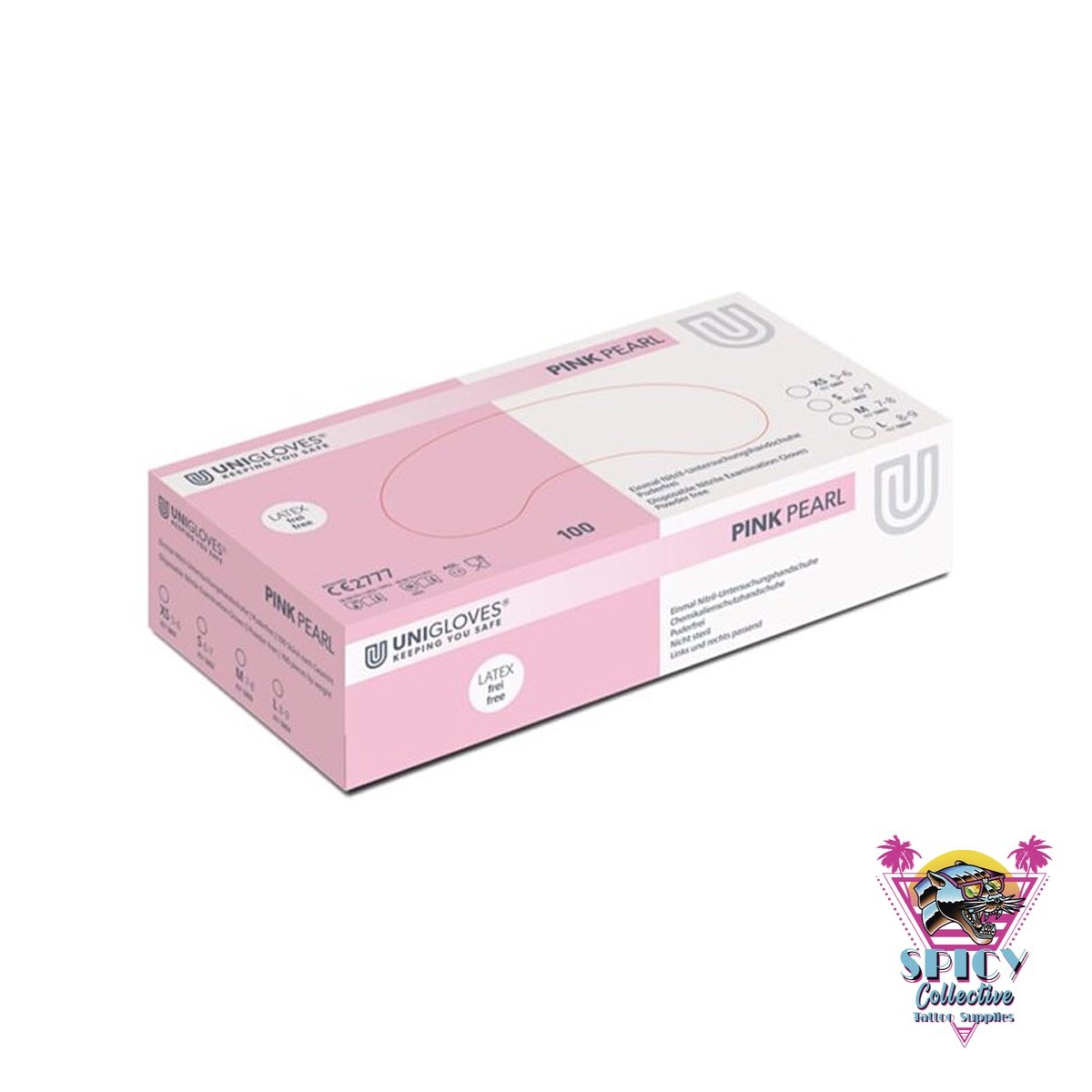 Unigloves Pink-Pearl Nitrile Glove