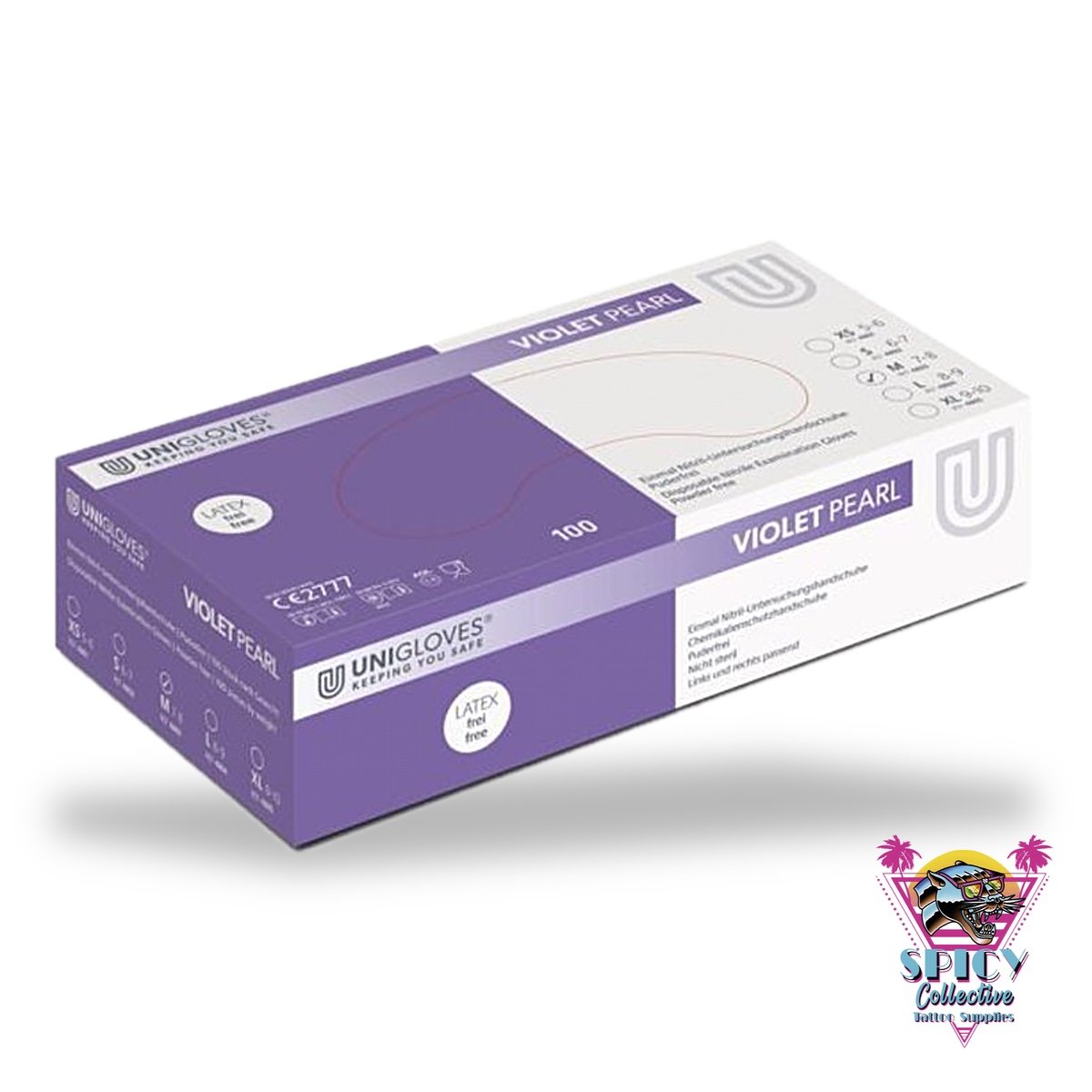 Unigloves Purple Pearl Nitrile-Glove