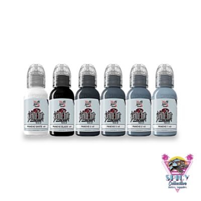 World Famous AD Pancho Pastel Grey Set v2 – tattoo ink